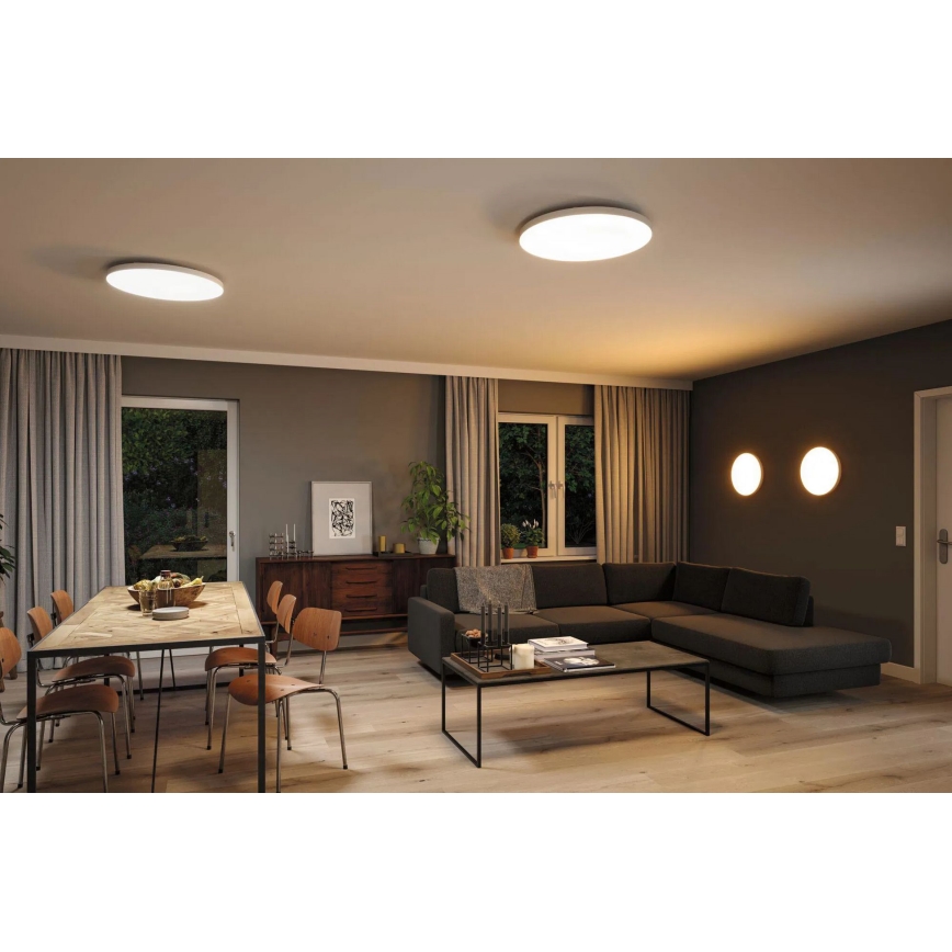 Paulmann 79929 - Plafoniera dimmerabile LED 22W RGBW LORIA 230V Ø 40 cm bianca