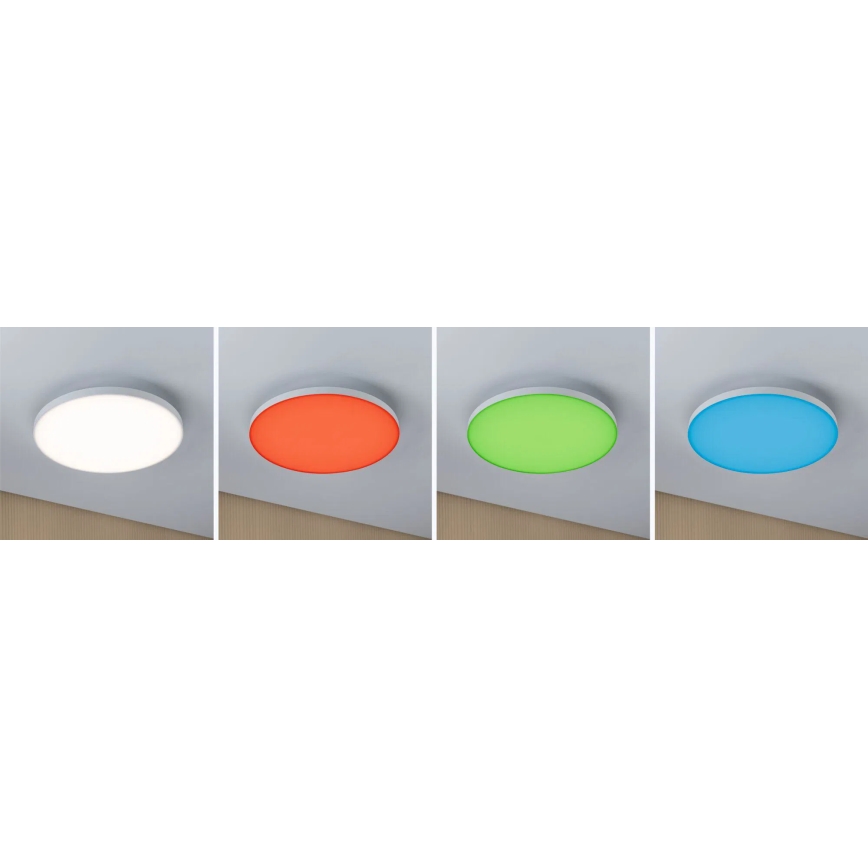 Paulmann 79929 - Plafoniera dimmerabile LED 22W RGBW LORIA 230V Ø 40 cm bianca