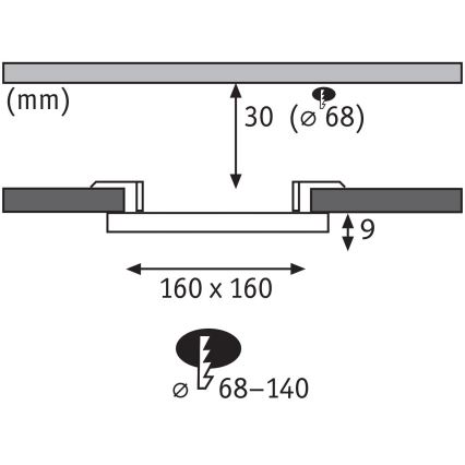 Paulmann 79948 - LED/12W IP44 Lampada da incasso dimmerabile per bagno VARIFIT 230V