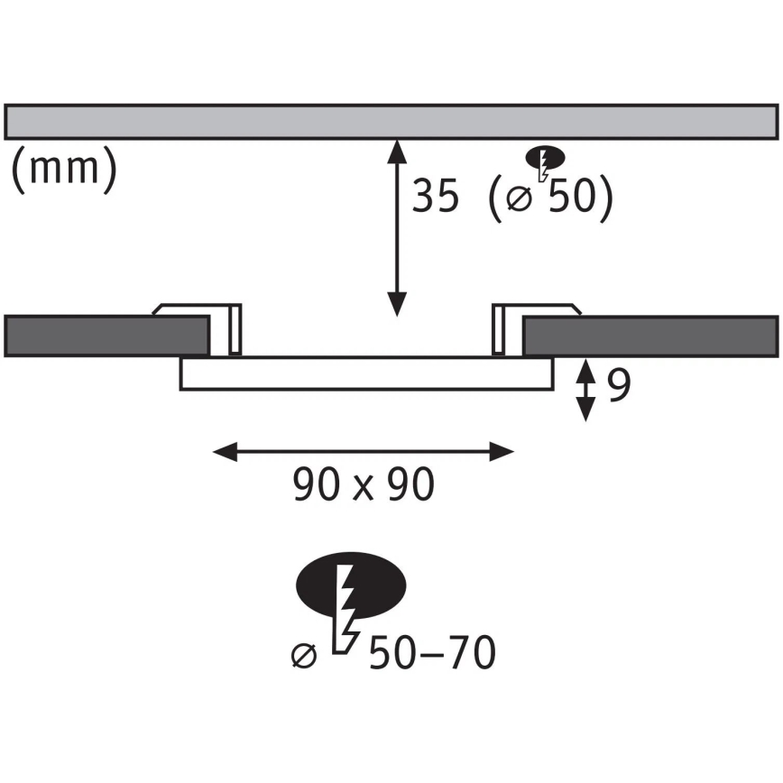 Paulmann 79953 - LED/6W IP44 Faretto da incasso per bagno dimmerabile VARIFIT 230V
