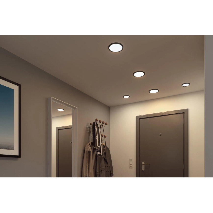 Paulmann 79965 - LED/13W IP44 Faretto da incasso dimmerabile per bagno AREO 230V Ø 17,5 cm nero