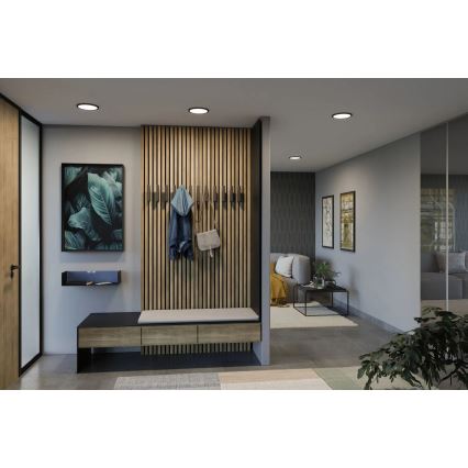 Paulmann 79965 - LED/13W IP44 Faretto da incasso dimmerabile per bagno AREO 230V Ø 17,5 cm nero
