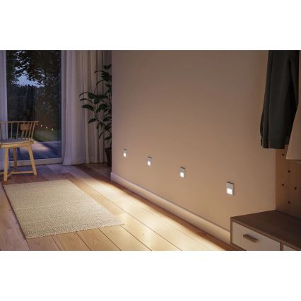 Paulmann 80000 - LED/1W Illuminazione scale TSARO 230V Follow/cromo opaco