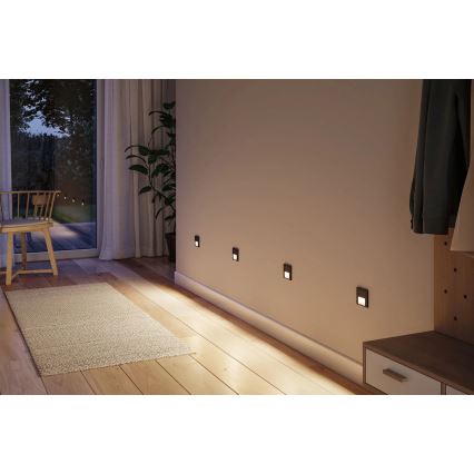 Paulmann 80001 - LED/1W Illuminazione scale TSARO 230V Follow/nero