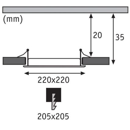 Paulmann 92066 - LED/18W IP44 Lampada da incasso per bagno 230V