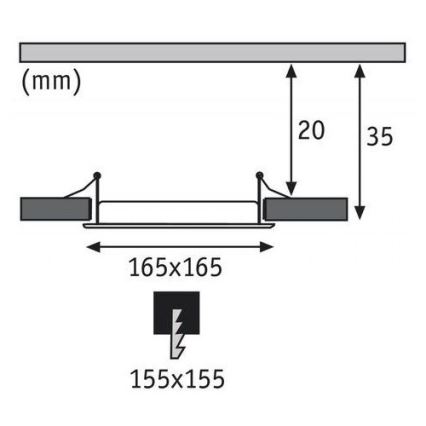 Paulmann 92068 - LED/12W IP44 Lampada da incasso per bagno QUAL 230V 2700K