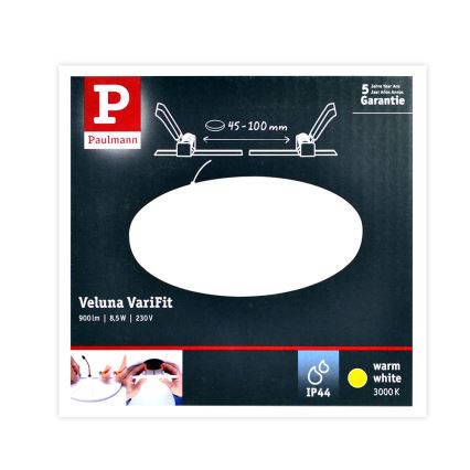 Paulmann 92388 - LED/10W IP44 Lampada da incasso LED VARIFIT 230V