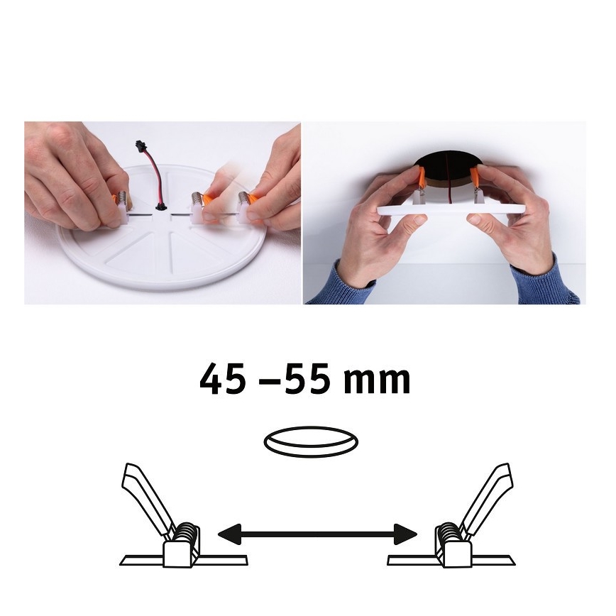 Paulmann 92390 - LED/4,5W IP44 Lampada da incasso per bagno VARIFIT 230V
