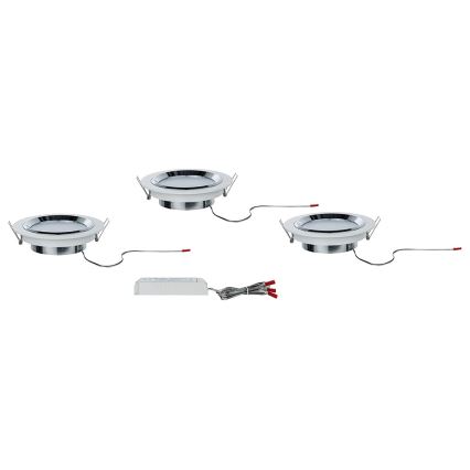 Paulmann 92693 - SET 3xLED/8W Lampada da incasso dimmerabile PREMIUM LINE 230/