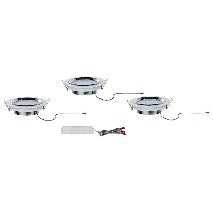 Paulmann 92693 - SET 3xLED/8W Lampada da incasso dimmerabile PREMIUM LINE 230/