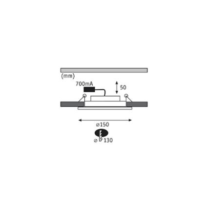 Paulmann 92693 - SET 3xLED/8W Lampada da incasso dimmerabile PREMIUM LINE 230/