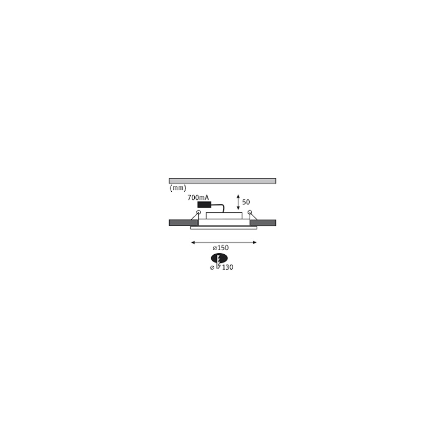 Paulmann 92693 - SET 3xLED/8W Lampada da incasso dimmerabile PREMIUM LINE 230/
