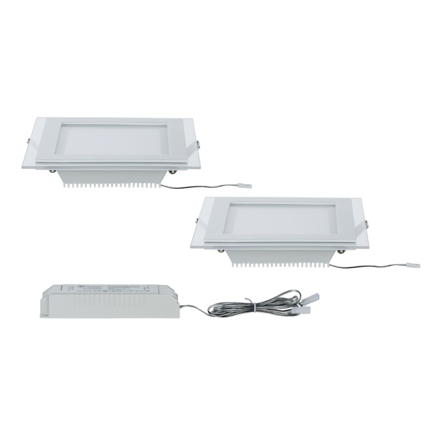 Paulmann 92706 - SET 2x Lampada da incasso LED DECODICE 2xLED/7,5W/230V
