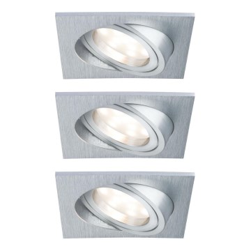 Paulmann 92799 - SET 3x LED/6,8W IP23 Lampada da incasso per bagno COIN 230V