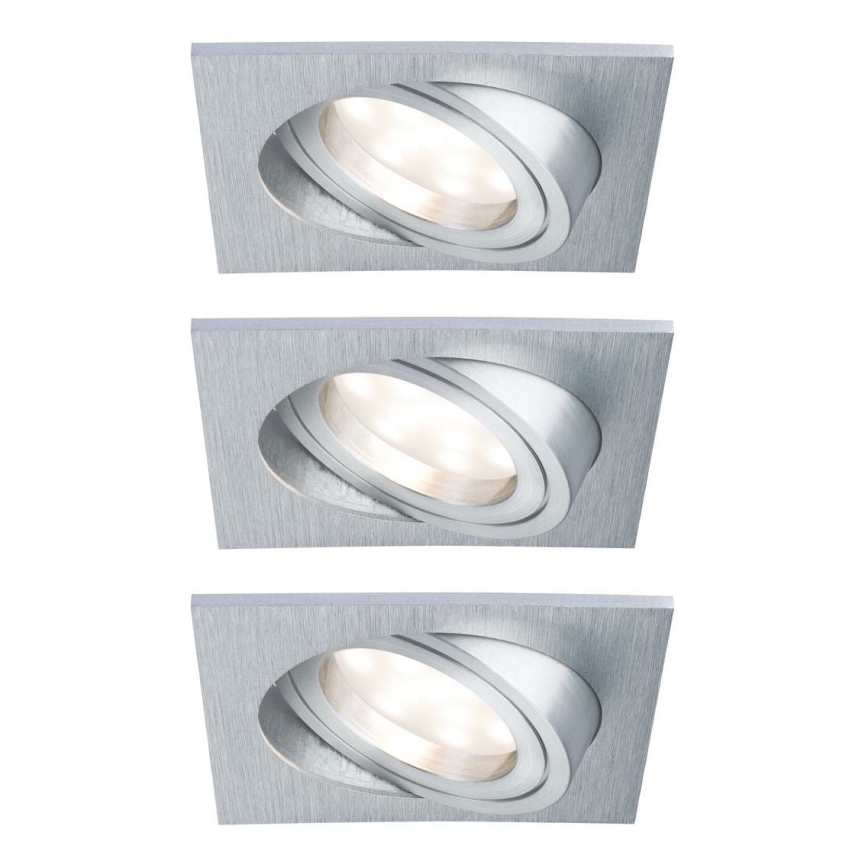 Paulmann 92799 - SET 3x LED/6,8W IP23 Lampada da incasso per bagno COIN 230V