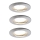 Paulmann 92827 - SET 3xLED/7W IP44 Lampada da incasso dimmerabile per bagno COIN 230V