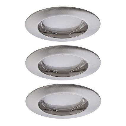 Paulmann 92827 - SET 3xLED/7W IP44 Lampada da incasso dimmerabile per bagni COIN 230V