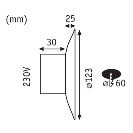 Paulmann 92926 - LED/2W Illuminazione scale DEKORATIV 230V