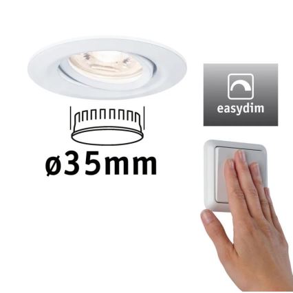 Paulmann 92970 - LED/4,2W IP23 Lampada da incasso dimmerabile per bagni COIN 230V