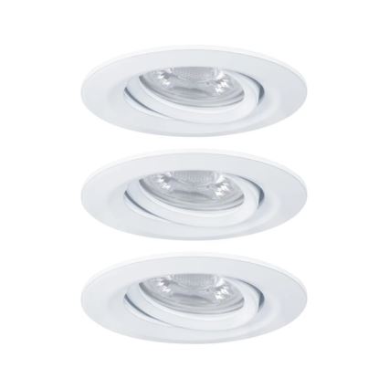 Paulmann 92971 - SET 3x LED/4,2W IP23 Lampada da incasso dimmerabile per bagni NOVA 230V