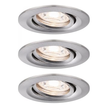 Paulmann 92973 - SET 3xLED/4,2W IP23 Lampada da bagno dimmerabile COIN 230V