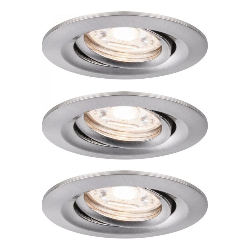Paulmann 92973 - SET 3xLED/4,2W IP23 Lampada da bagno dimmerabile COIN 230V
