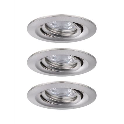 Paulmann 92973 - SET 3xLED/4,2W IP23 Lampada da bagno dimmerabile COIN 230V