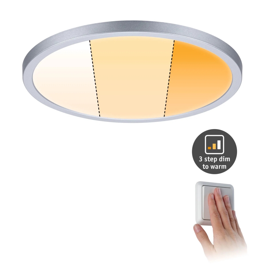 Paulmann 92992 - LED/16W IP44 Faretto da incasso per bagno AREO 230V 2000/3000/4000K Ø 23 cm cromo opaco