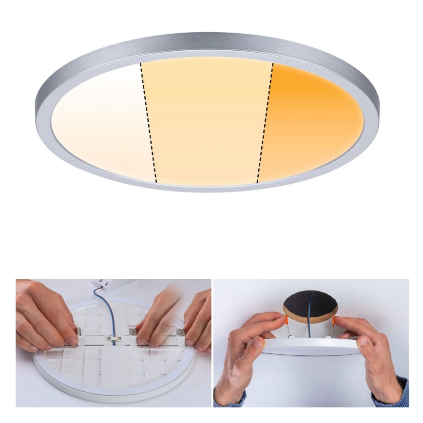 Paulmann 92992 - LED/16W IP44 Faretto da incasso per bagno AREO 230V 2000/3000/4000K Ø 23 cm cromo opaco