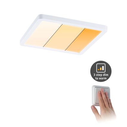 Paulmann 92993 - Lampada LED/13W IP44 da incasso per bagno AREO 230V 2000/3000/4000K 17,5x17,5 cm bianco
