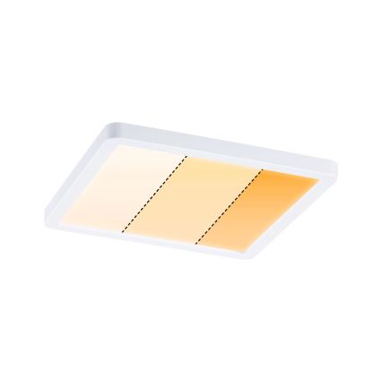 Paulmann 92993 - Lampada LED/13W IP44 da incasso per bagno AREO 230V 2000/3000/4000K 17,5x17,5 cm bianco