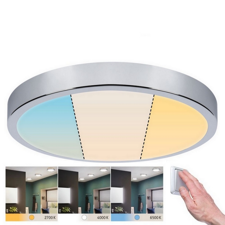 Paulmann 93023 - LED/24W IP44 Plafoniera da bagno AVIAR 230V 2700/4000/6500K