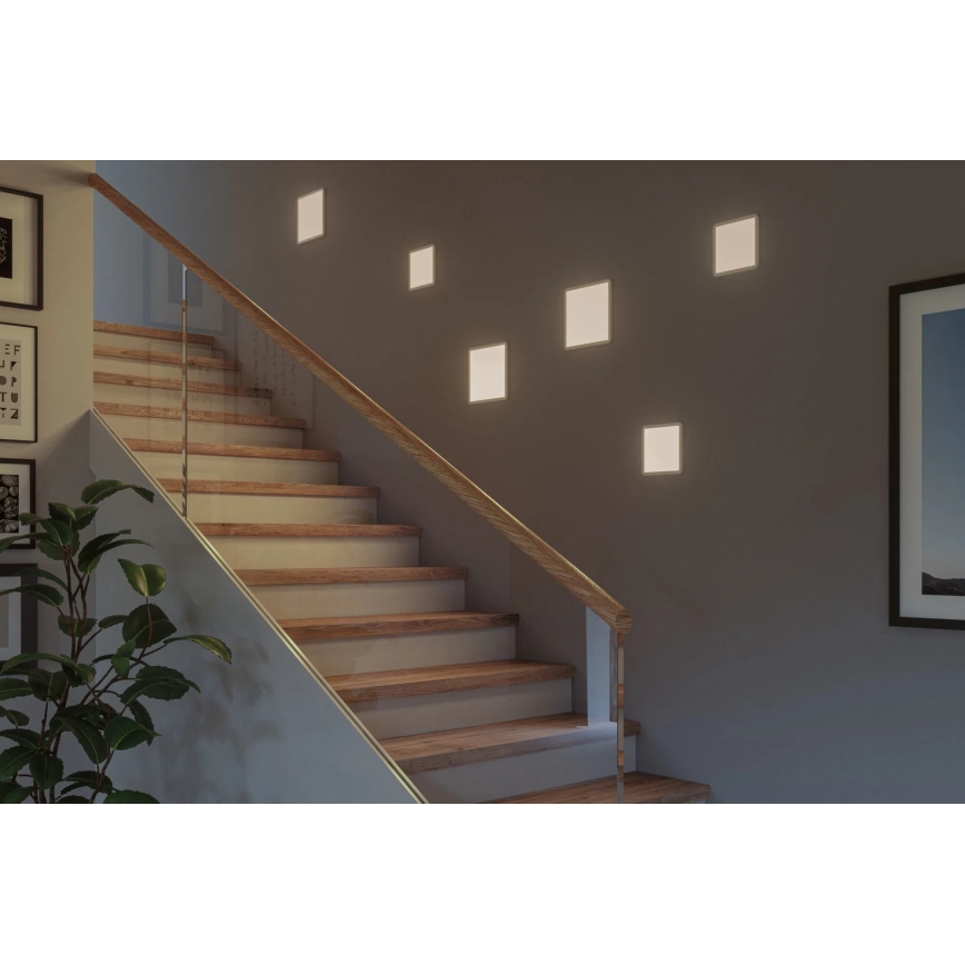 Paulmann 93059 - AREO, lampada LED dimmerabile da incasso per bagno, 13W, IP44, 230V, 17,5x17,5 cm, bianca