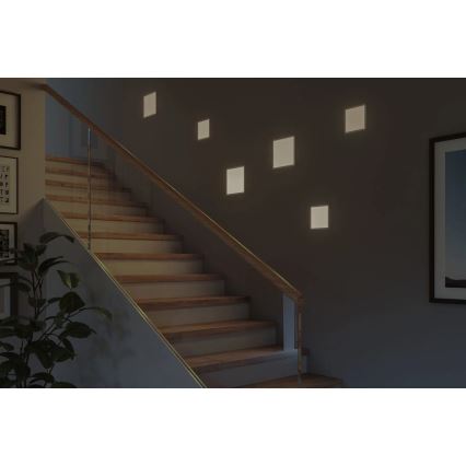 Paulmann 93059 - AREO, lampada LED dimmerabile da incasso per bagno, 13W, IP44, 230V, 17,5x17,5 cm, bianca