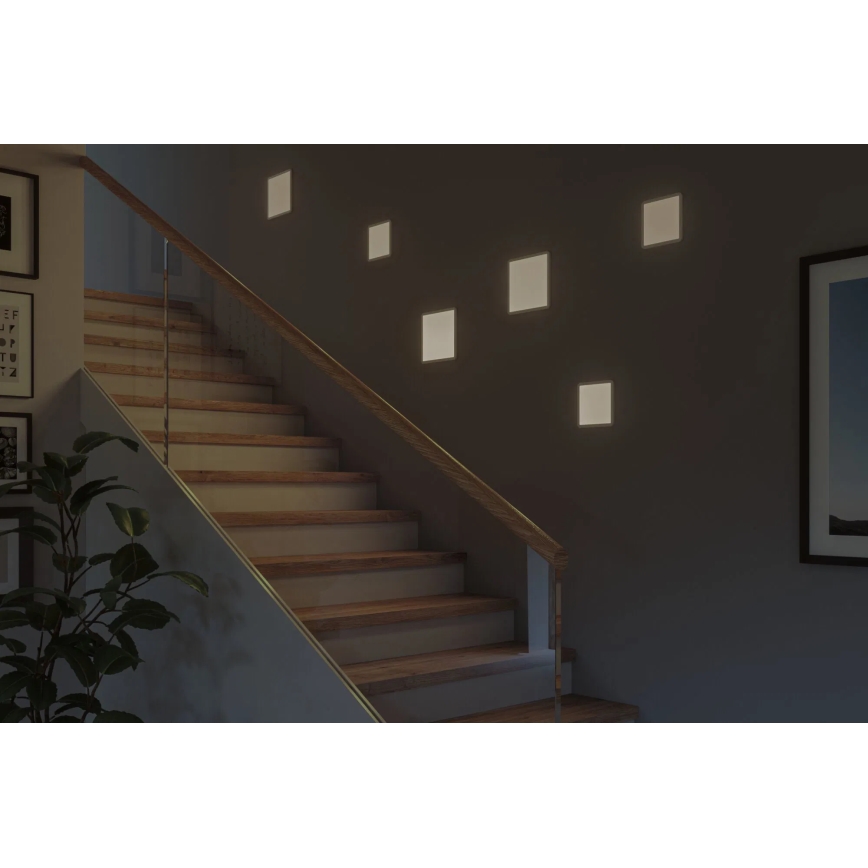 Paulmann 93059 - AREO, lampada LED dimmerabile da incasso per bagno, 13W, IP44, 230V, 17,5x17,5 cm, bianca