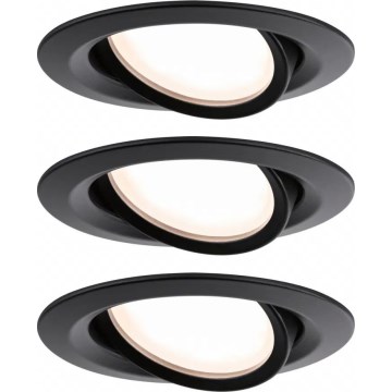 Paulmann 93080 - SET 3xLED/6W IP23 Lampada da incasso dimmerabile per bagno COIN 230V