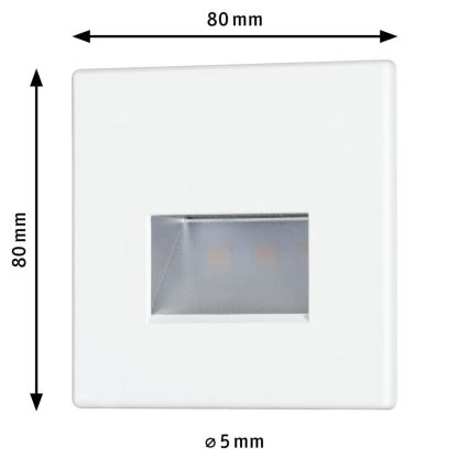 Paulmann 93093 - LED/1,2W Lampada da scala EDGE 230V