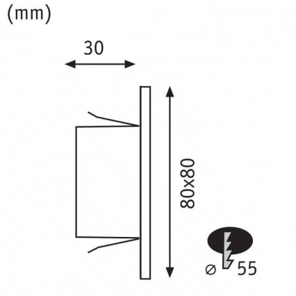 Paulmann 93093 - LED/1,2W Lampada da scala EDGE 230V