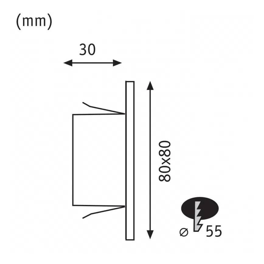 Paulmann 93093 - LED/1,2W Lampada da scala EDGE 230V