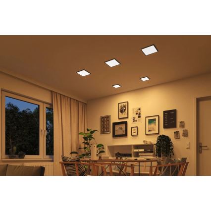 Paulmann 93101 - LED/13W IP44 Lampada da incasso per bagno AREO 230V 2000/3000/4000K 17,5x17,5 cm nero