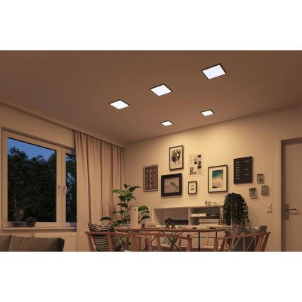 Paulmann 93101 - LED/13W IP44 Lampada da incasso per bagno AREO 230V 2000/3000/4000K 17,5x17,5 cm nero