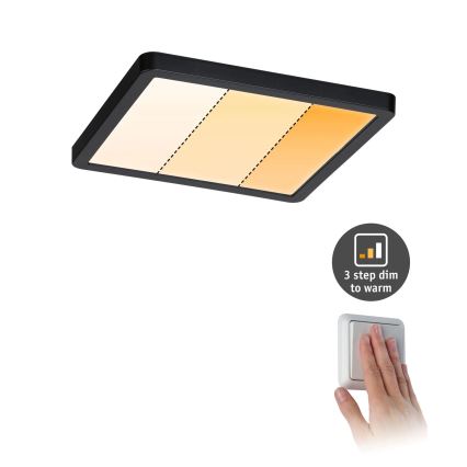 Paulmann 93101 - LED/13W IP44 Lampada da incasso per bagno AREO 230V 2000/3000/4000K 17,5x17,5 cm nero