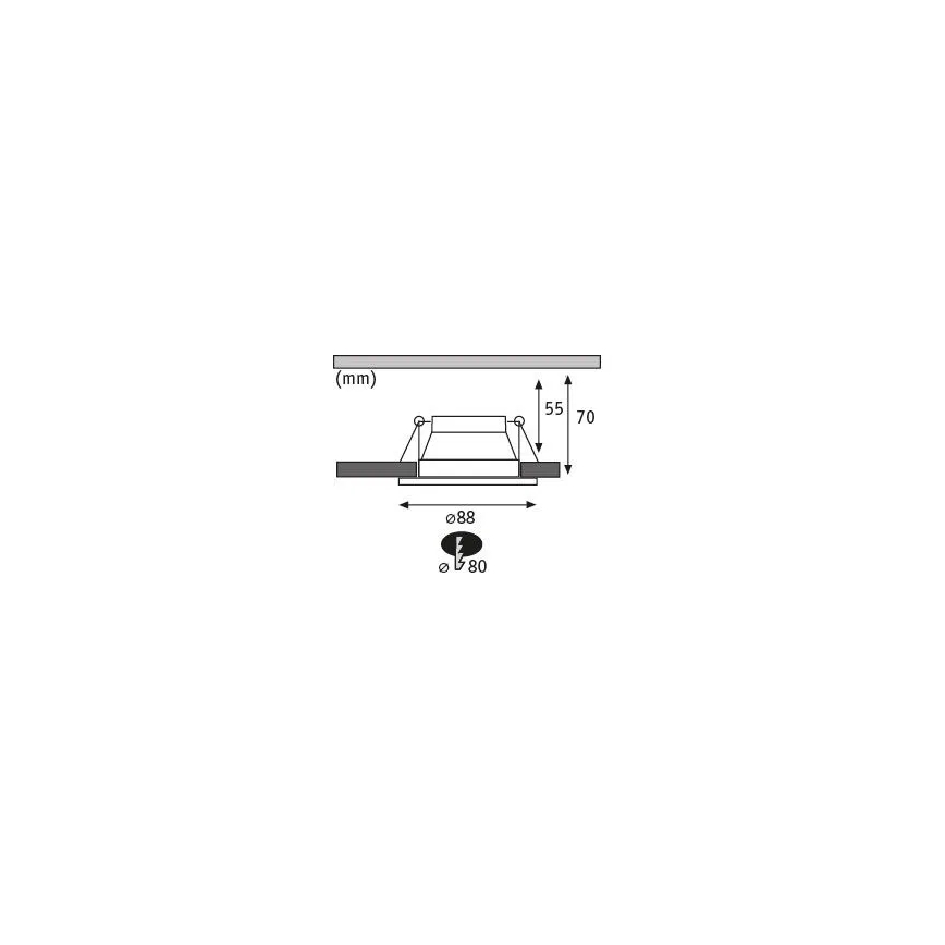 Paulmann 93402 - SET 3xLED/6W IP44 Lampada da incasso dimmerabile per bagno COLE 230V