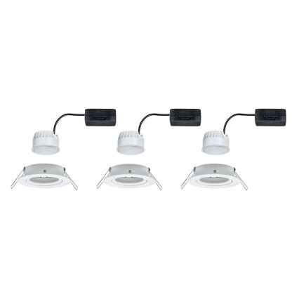 Paulmann 93449 - SET 3xLED/6,5W IP23 Lampada da incasso per bagno NOVA 230V