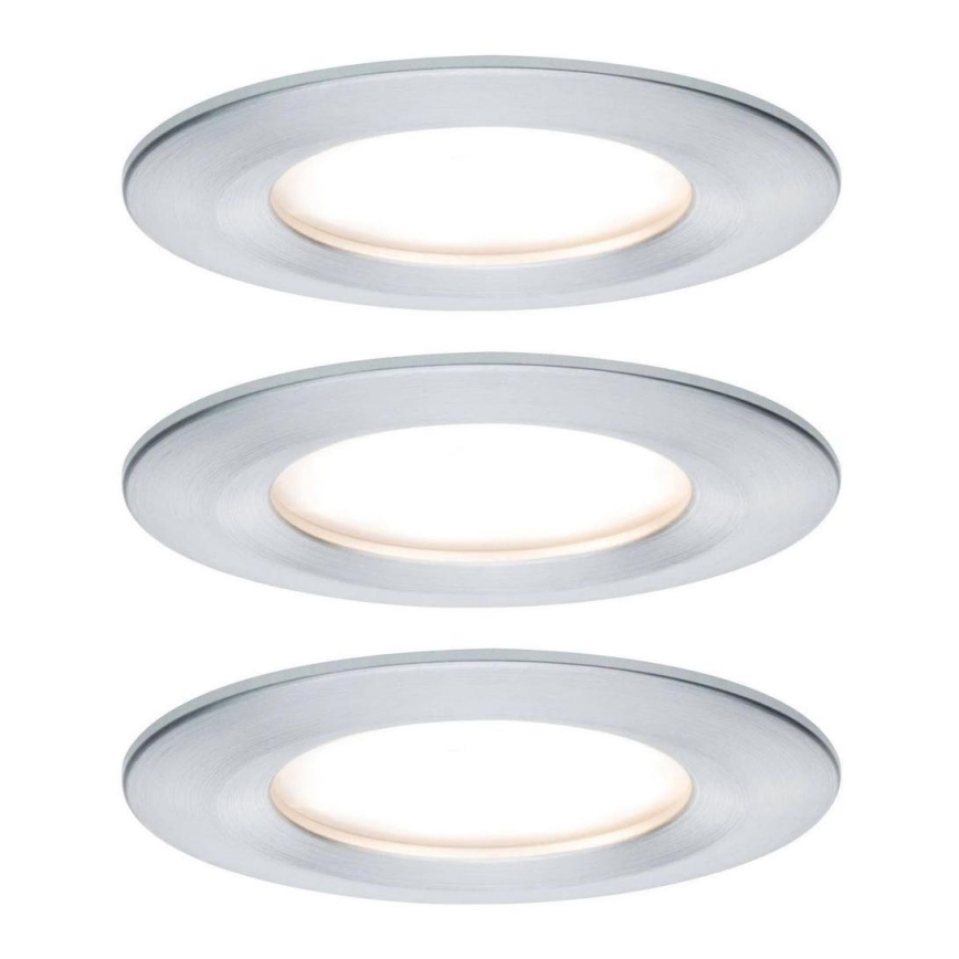 Paulmann 93462 - SET 3xLED/6W IP44 Lampada da incasso per bagno NOVA 230V