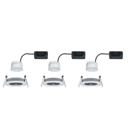 Paulmann 93462 - SET 3xLED/6W IP44 Lampada da incasso per bagno NOVA 230V