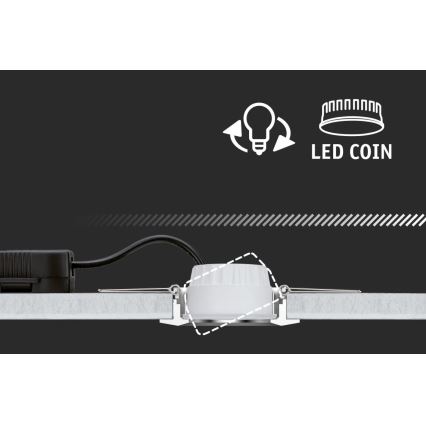 Paulmann 93485 - SET 3xLED/6W IP23 Lampada da incasso dimmerabile per bagni NOVA 230V