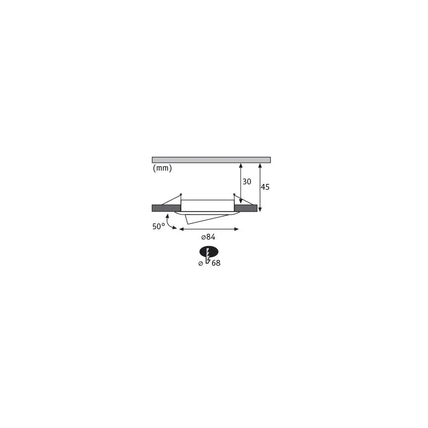 Paulmann 93485 - SET 3xLED/6W IP23 Lampada da incasso dimmerabile per bagni NOVA 230V