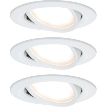 Paulmann 93485 - SET 3xLED/6W IP23 Lampada da incasso dimmerabile per bagni NOVA 230V