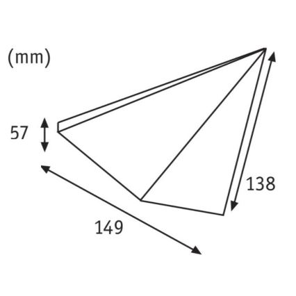 Paulmann 93584 - SET 2xLED/6,2W IP44 Lampada sottopensile KITE 230V